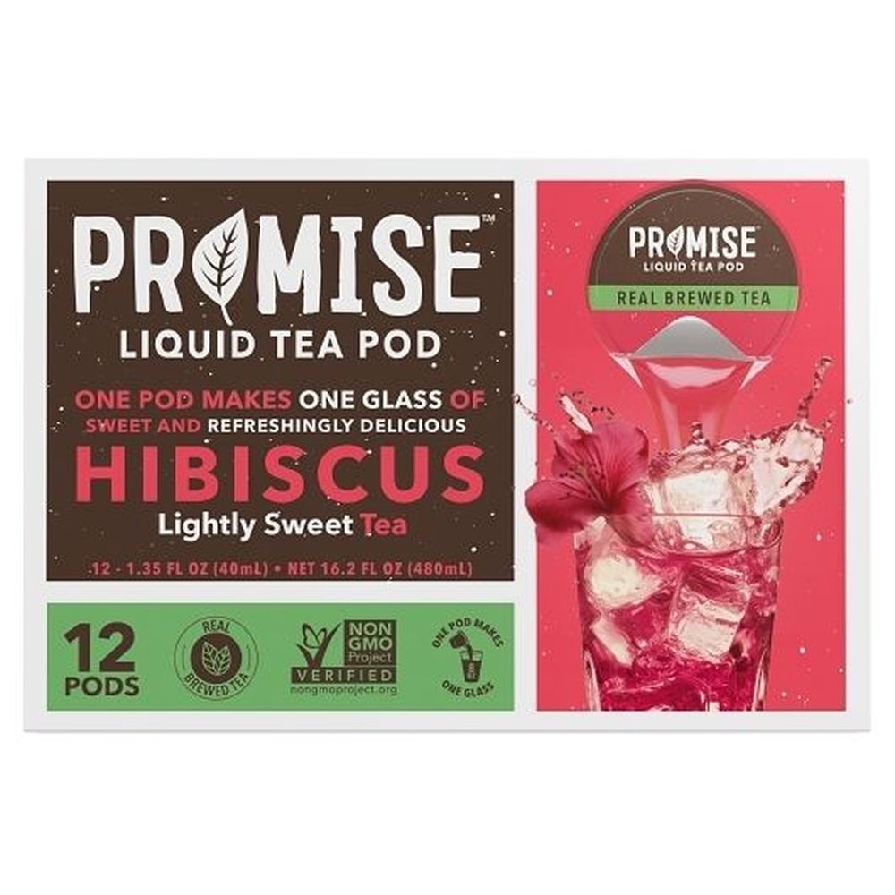 Promise Hibiscus Lightly Sweet Tea, 16.2 Ounce -- 4 per case
