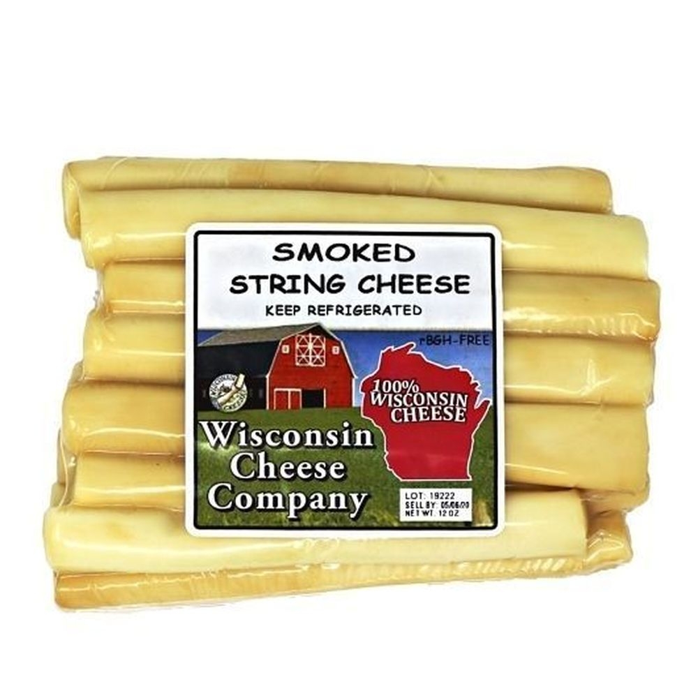 Wisconsin Cheese Company Smoked String Cheese Stick, 12 Ounce -- 12 per case