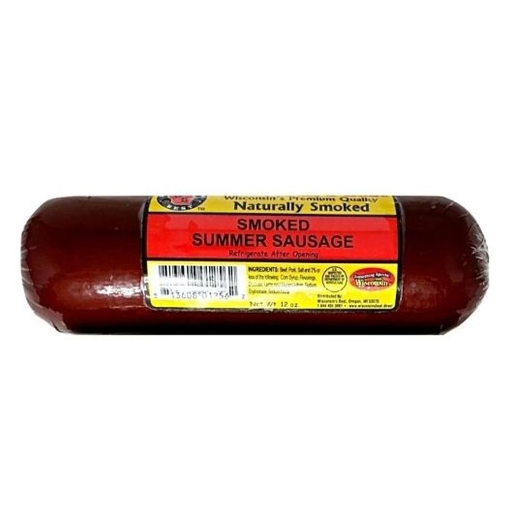 Wisconsins Best Original Smoked Summer Sausage, 12 Ounce -- 12 per case