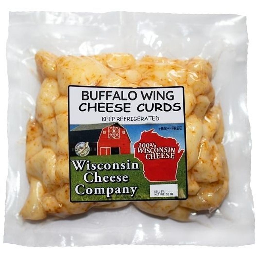 Wisconsin Cheese Company Buffalo Wing Cheese Curds, 10 Ounce -- 12 per case