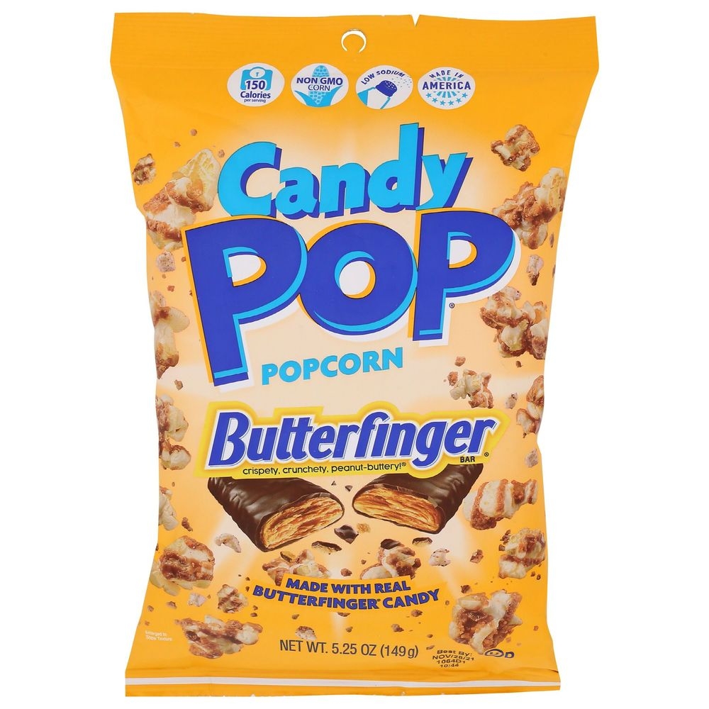 Cookie Pop Popcorn Butterfinger Candy Pop Popcorn, 5.25 Ounce -- 12 per case