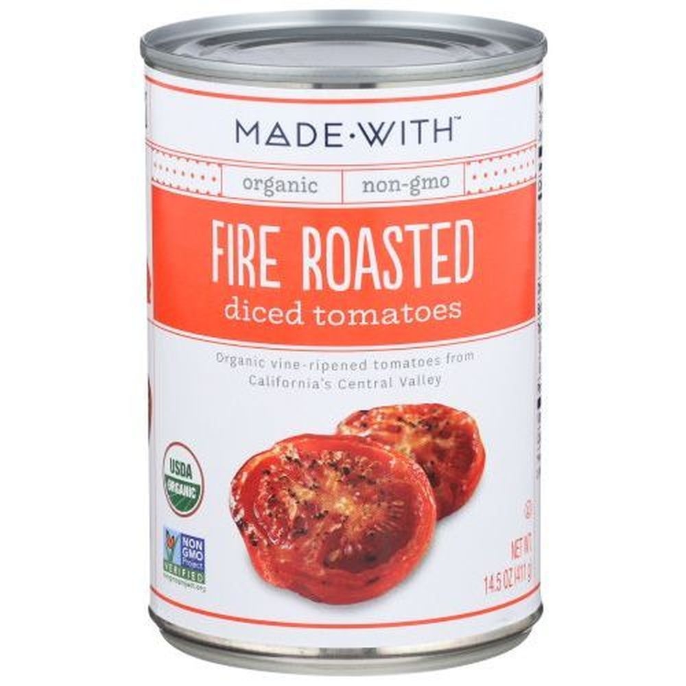 Made With Organic Fire Roasted Diced Tomatoes, 14.5 Ounce -- 12 per case