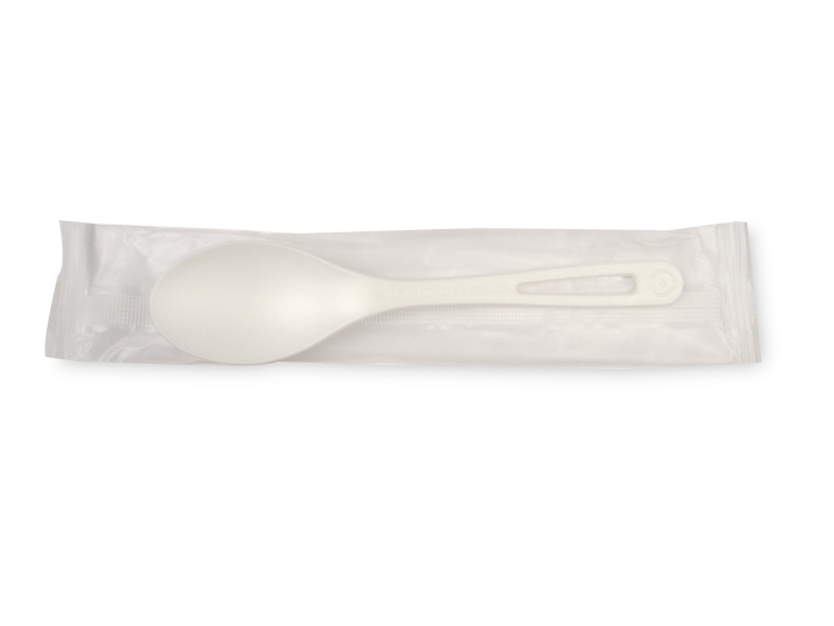 World Centric TPLA Individually Wrapped Spoon, 6 inch -- 750 per case.