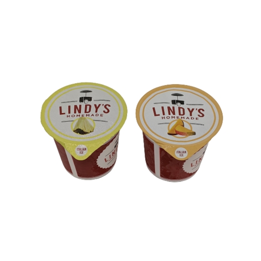 Lindys Homemade Tropical Pineapple and Mango Combo Italian Ice, 36 Fluid Ounce -- 9 per case
