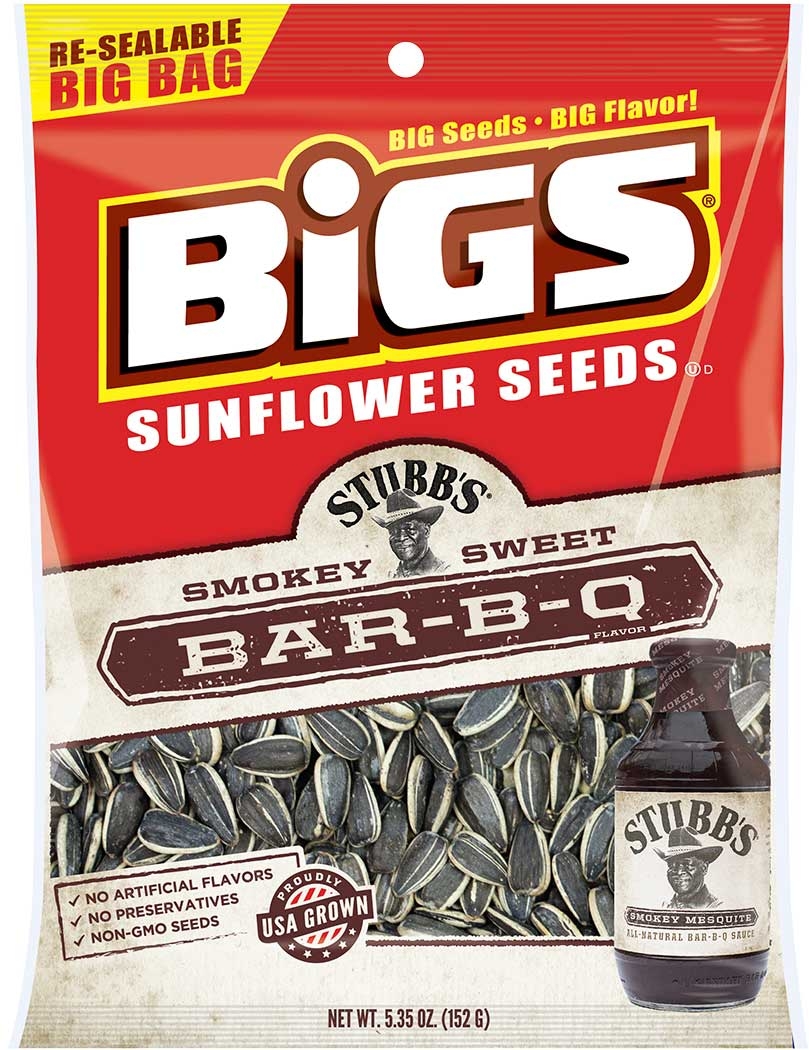 Bigs Smokey Sweet BarBQ Sunflower Seeds, 5.35 Ounce -- 12 per case.
