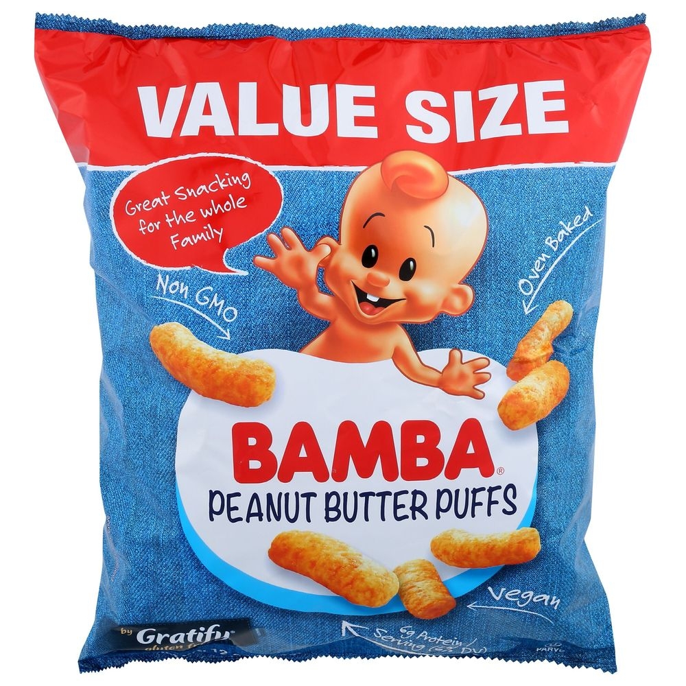 Gratify Bamba Peanut Butter Puffs, 12 Ounce -- 6 per case