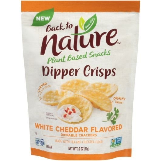 Back To Nature White Cheddar Flavored Dipper Crisps, 3.2 Ounce -- 6 per case
