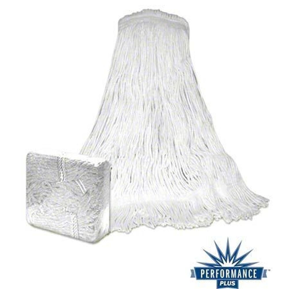 Performance Plus Natural Cotton Fantail Mop, 24 Ounce -- 12 per case.