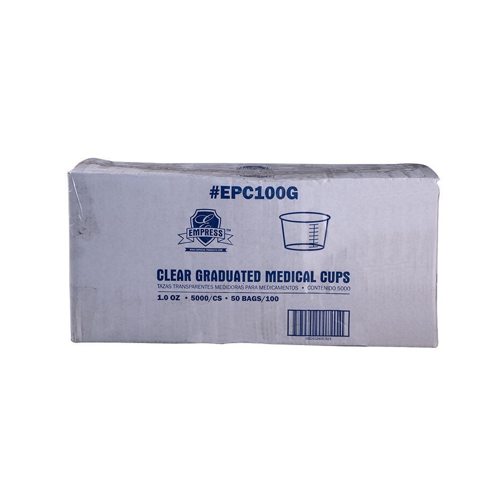 Empress Clear Graduated Medical Cup, 1 Ounce Capacity -- 500 per case.