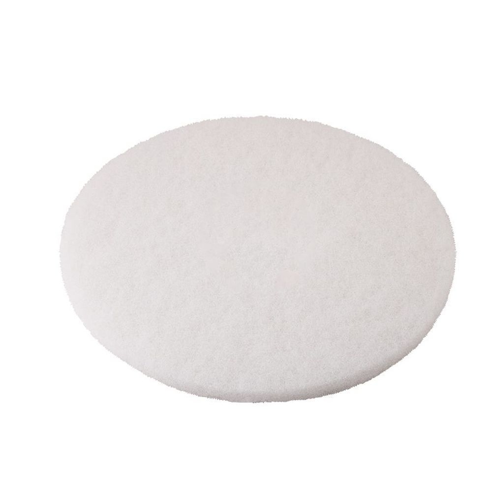 Performance Plus White Round Polishing Pad, 13 inch -- 5 per case.