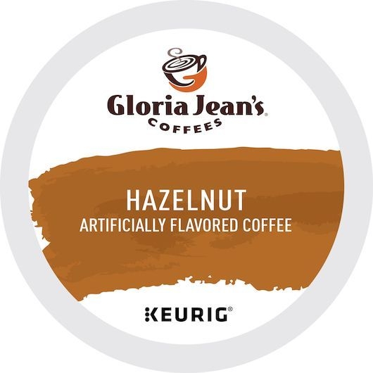 Gloria Jeans Hazelnut K-Cup Coffee Pod, 24 count -- 4 per case
