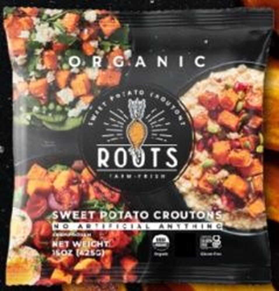 Roots Organic Sweet Potato Crouton, 15 Ounce Bag -- 12 per case