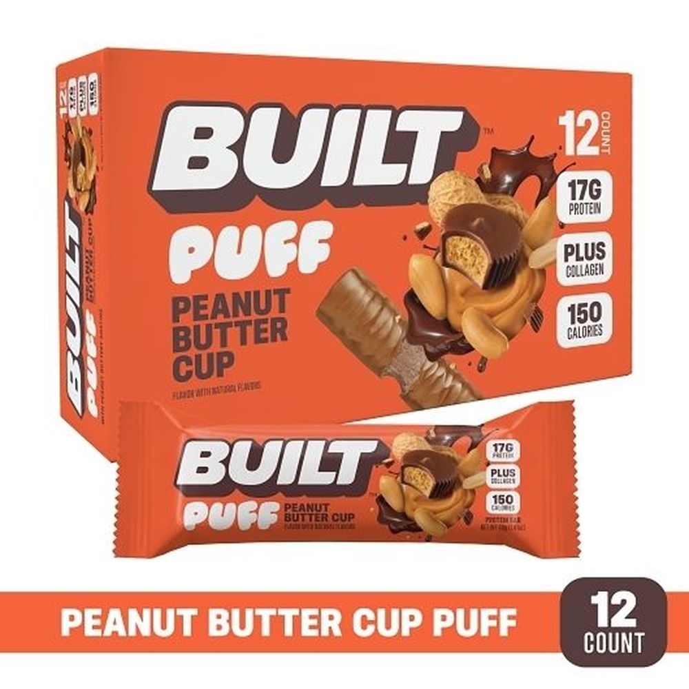 Built Peanut Butter Cup Puff Protein Bar, 1.41 Ounce -- 12 per case