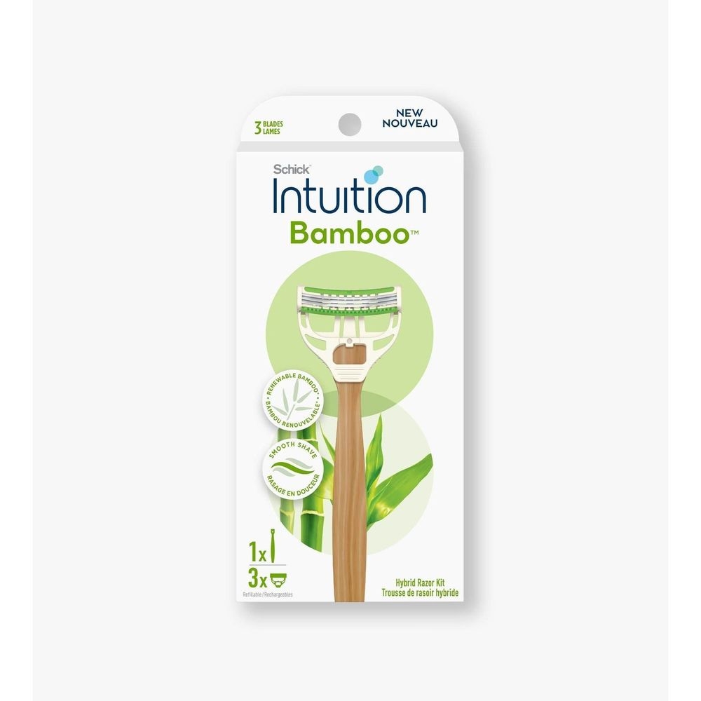 Schick Intuition Bamboo Disposable Razor Kit -- 12 per case