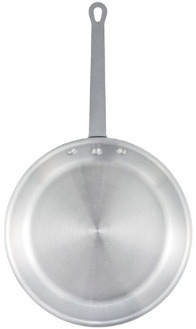 Winco Majestic Aluminum Natural Satin Finish Fry Pan -- 6 per case