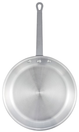 Winco Majestic Natural Finish Aluminum Fry Pan, 8 inch Dia. -- 6 per case