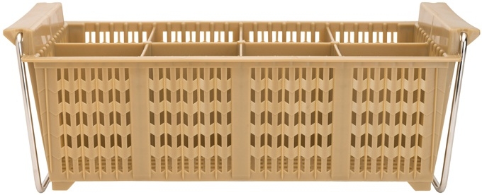 Winco 8 Compartment Cutlery Dishwasher Basket with Handle, 17 x 8 x 6 inch -- 12 per case