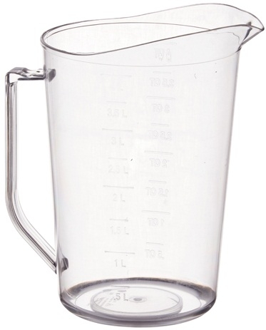Winco Polycarbonate Measuring Cup, 4 Quart -- 12 per case