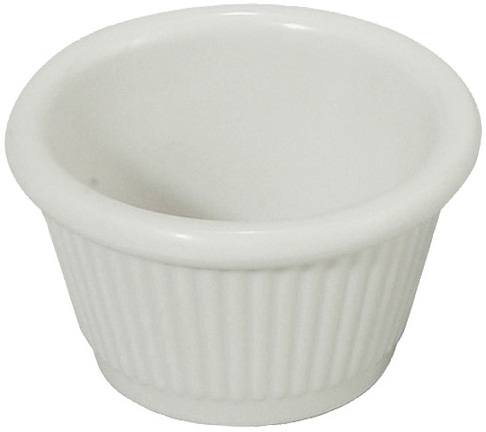 Winco White Fluted Ramekin, 1.5 Ounce -- 96 per case