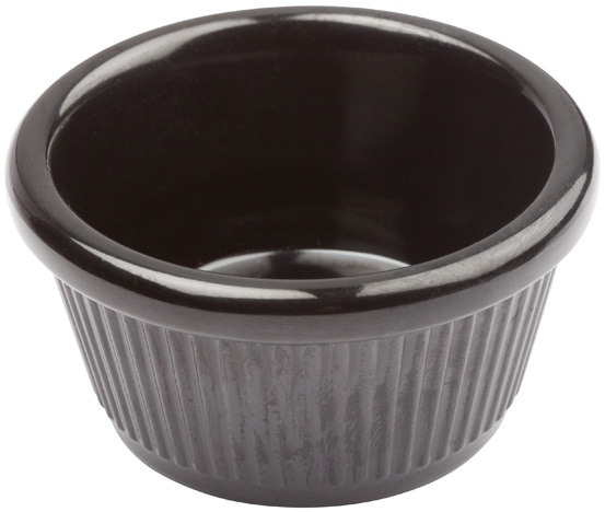 Winco Black Fluted Ramekin, 2 Ounce -- 96 per case