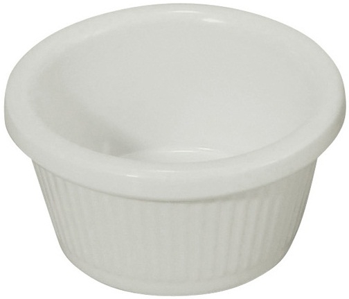 Winco White Fluted Ramekin, 2 Ounce -- 96 per case