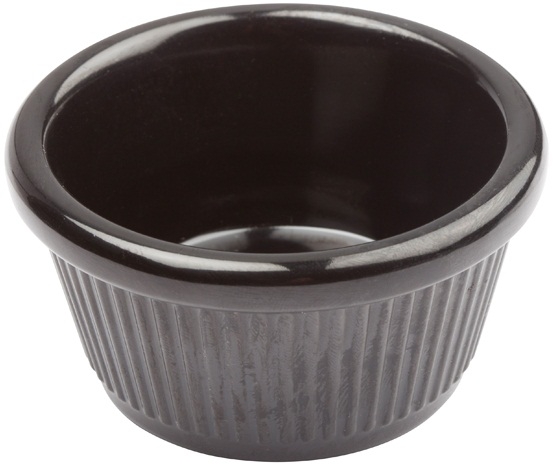 Winco Black Fluted Ramekin, 4 Ounce -- 96 per case