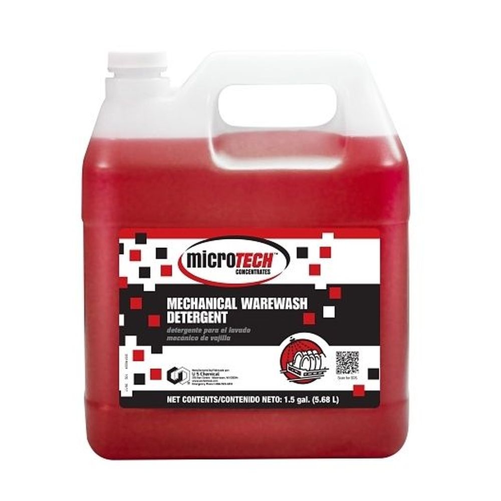 Microtech Mechanical Warewash Detergent, 1.5 Gallon -- 2 per case