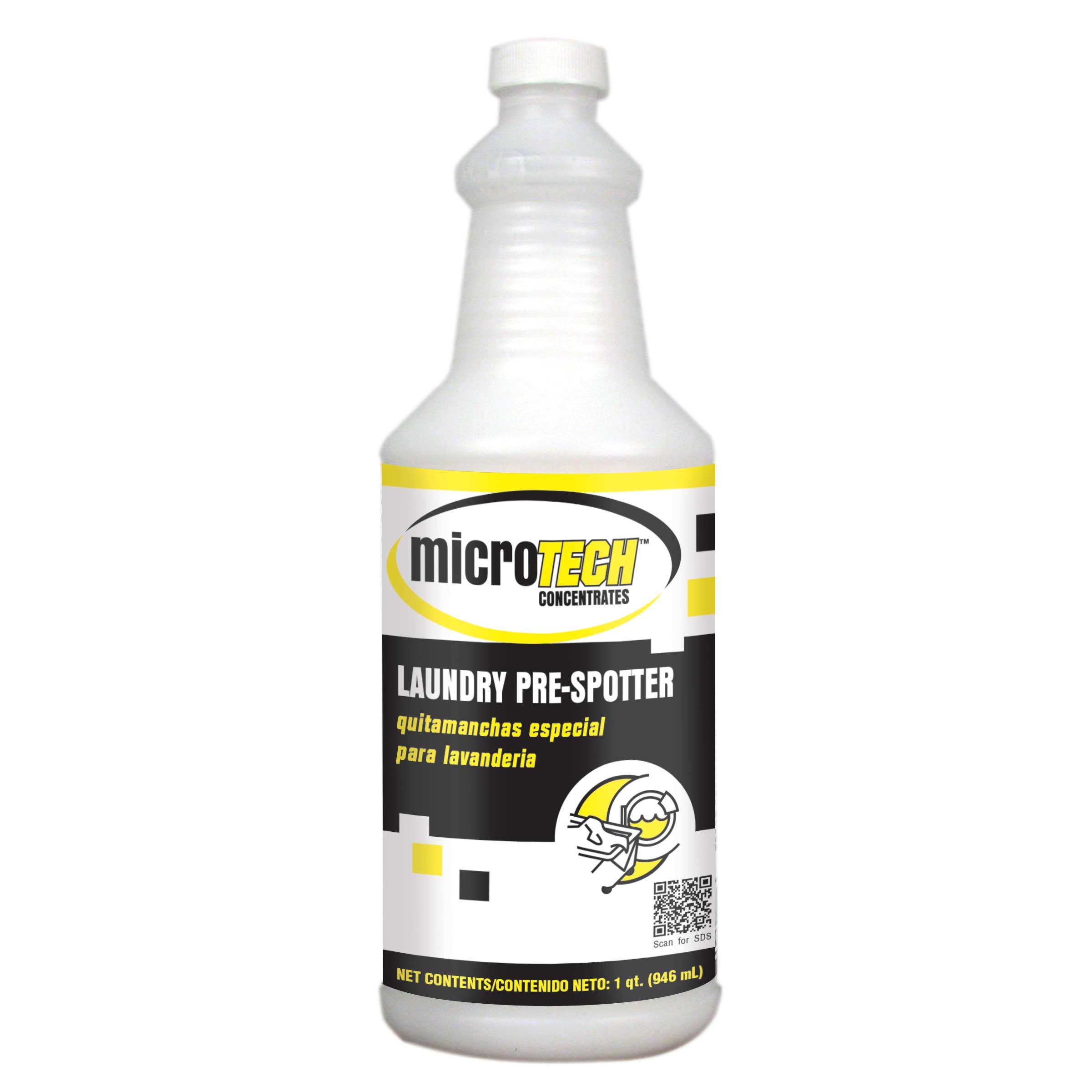 US Chemical MicroTech Liquid Laundry Pre Spotter, 1 Quart -- 12 per case.