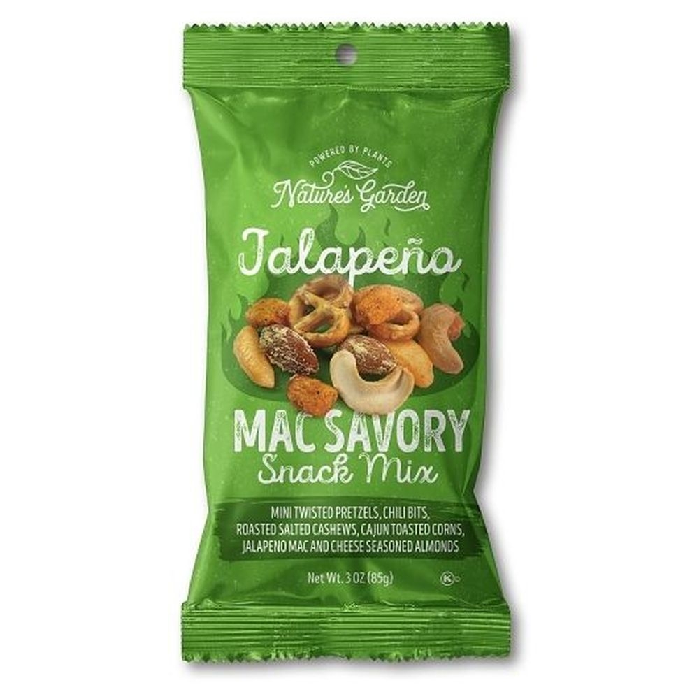 Natures Garden Jalapeno Mac Savory Snack Mix, 3 Ounce - 6 per case