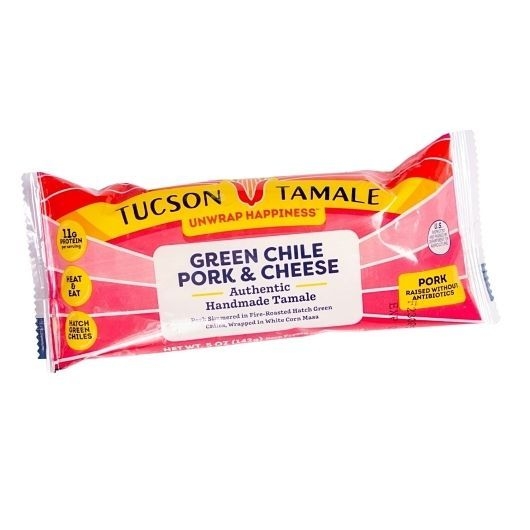 Tucson Tamale Green Chile Pork and Cheese Tamale, 5 Ounce -- 8 per case