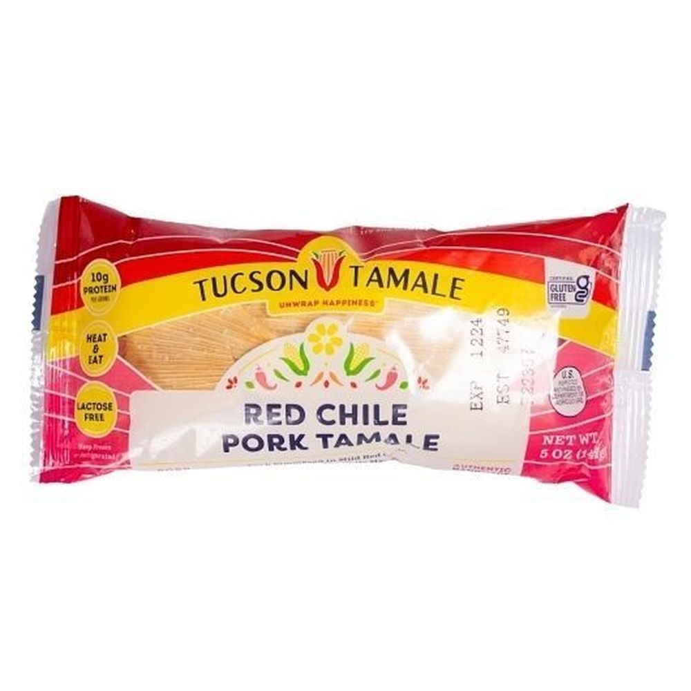 Tucson Foods Red Chile Pork Tamale, 5 Ounce -- 8 per case