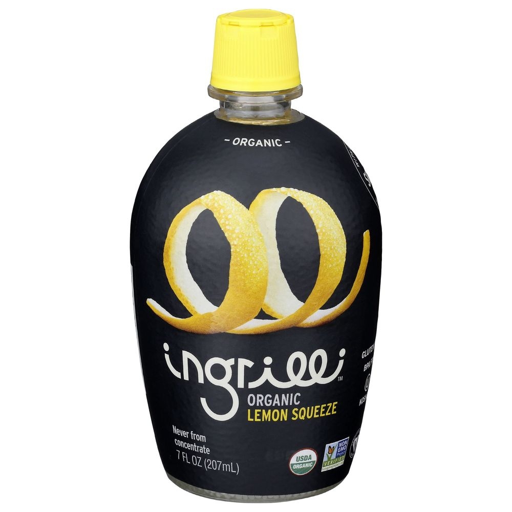 Ingrilli Organic Lemon Squeeze, 7 Fluid Ounce Bottle -- 12 per case