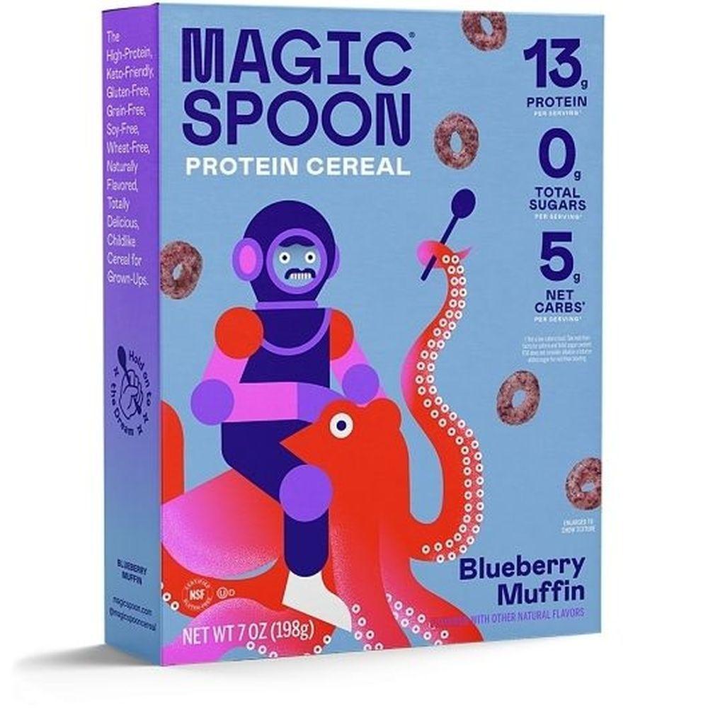 Magic Spoon Blueberry Muffin Protein Cereal, 7 Ounce -- 8 per case