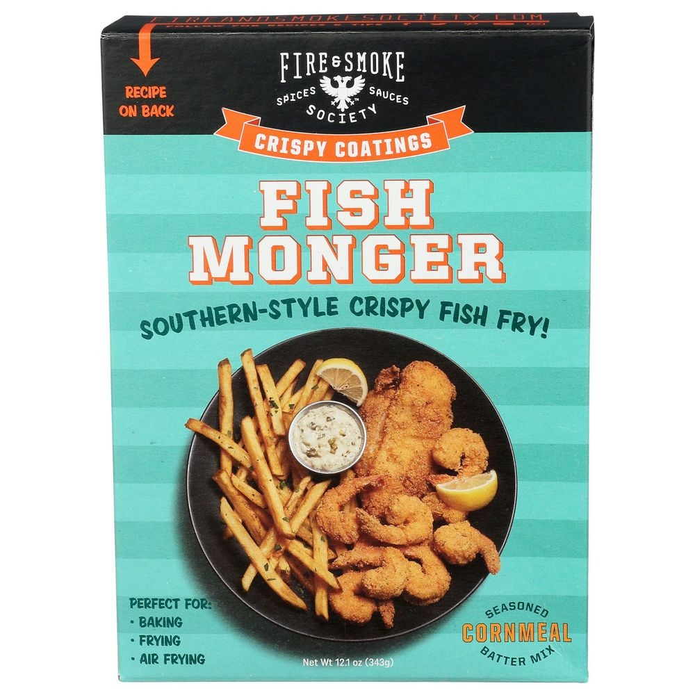 Fire and Smoke Society Fish Monger Crispy Coating, 4.5 Ounce -- 6 per case
