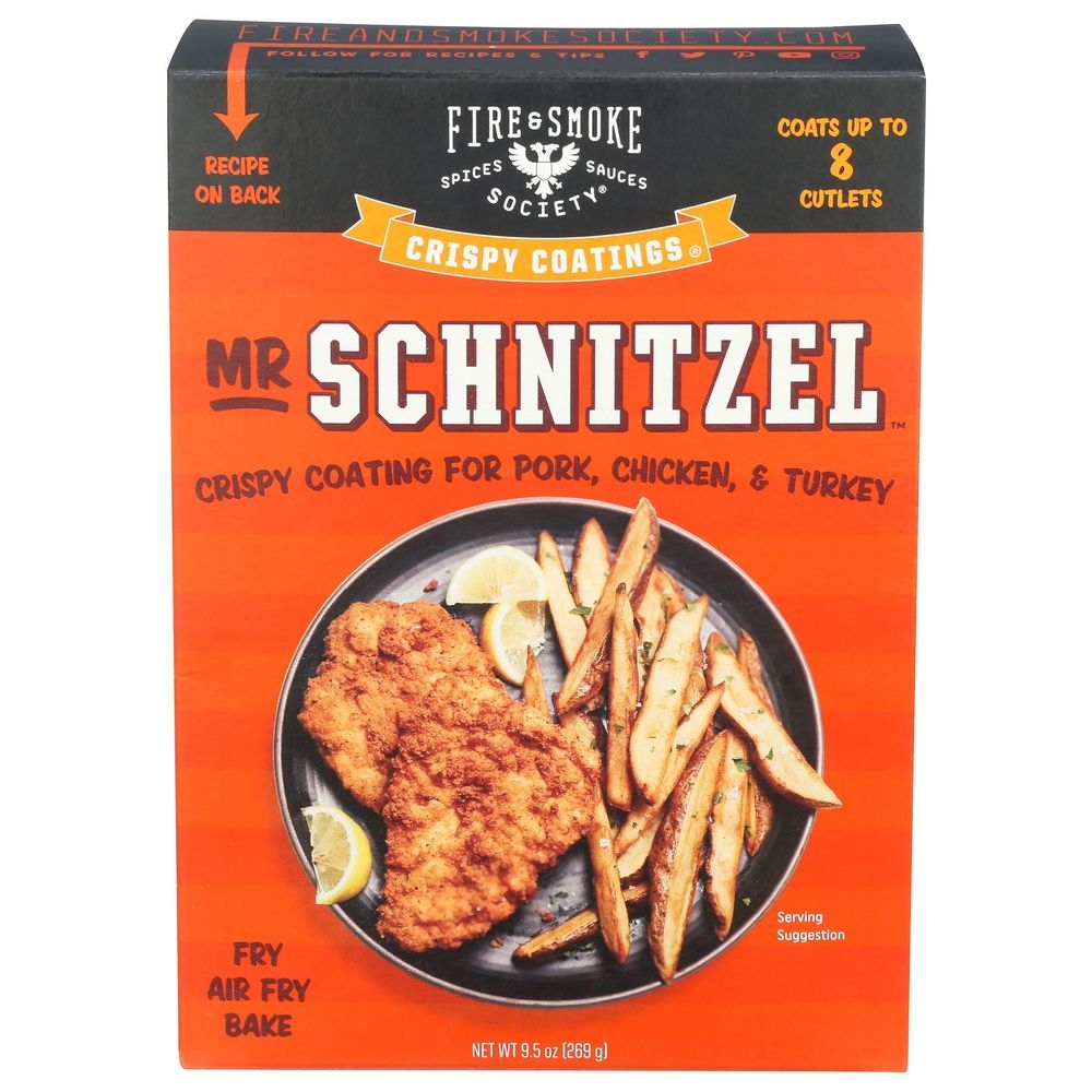 Fire and Smoke Society Mr Schnitzel Crispy Coating, 4.5 Ounce -- 6 per case