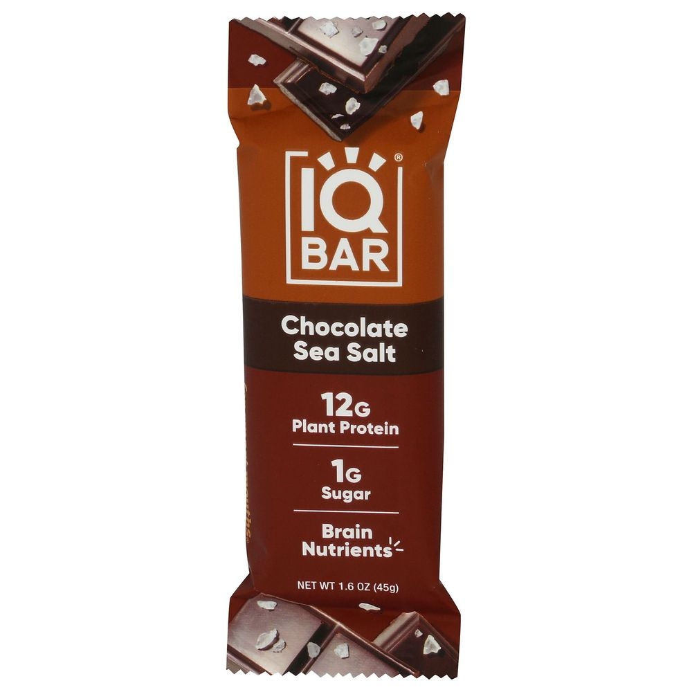 IQ Bar Chocolate Sea Salt Bar, 1.6 Ounce -- 12 per case