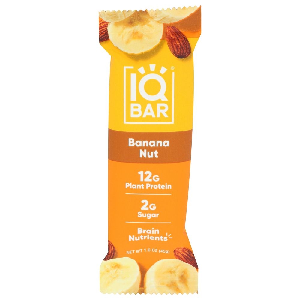 IQ Bar Banana Nut Bar, 1.6 Ounce -- 12 per case
