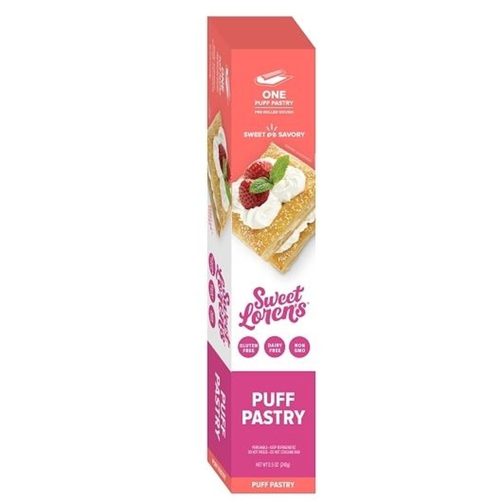 Sweet Lorens Gluten Free and Vegan Puff Pastry Dough, 8.5 Ounce - 6 per case