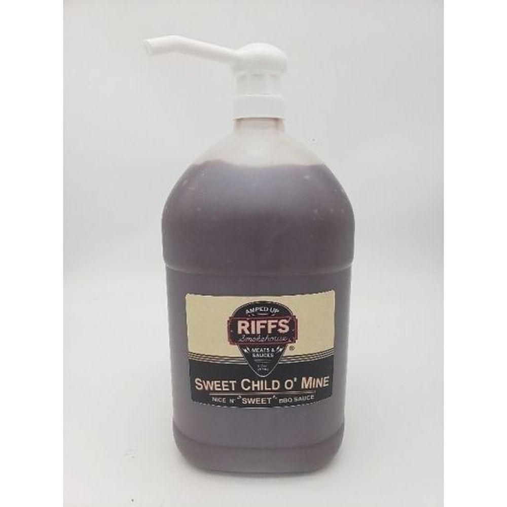 RIffs Child Omine Bbq Sauce, 1 Gallon -- 4 per case