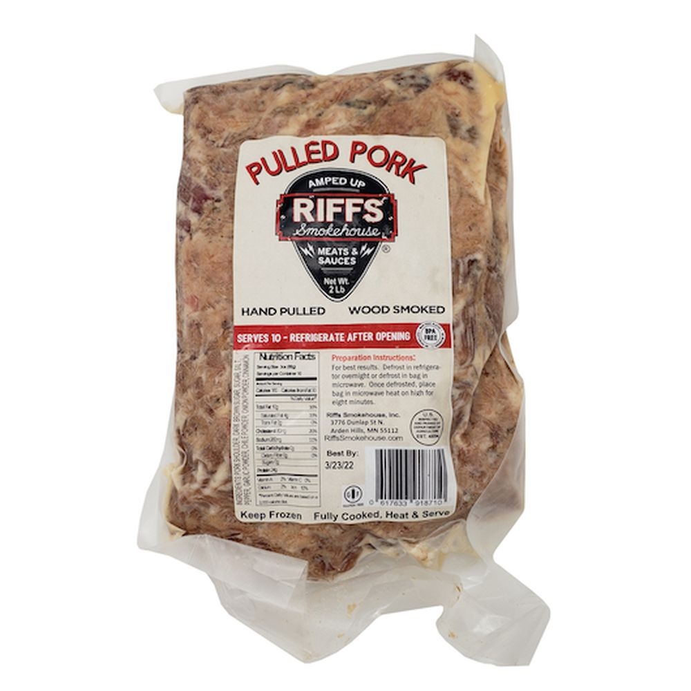 Riffs Pulled Pork, 2 Pound -- 8 per case
