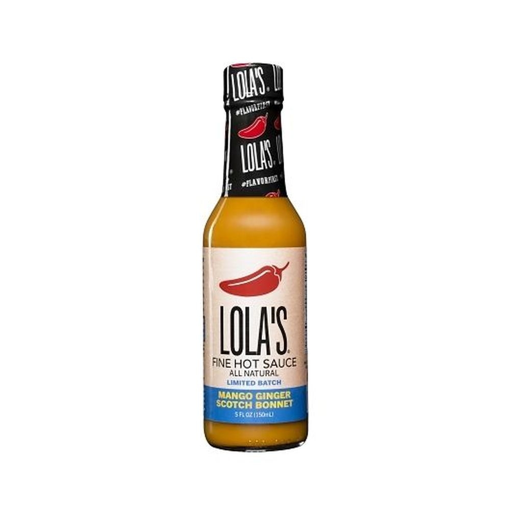 Lolas Mango Ginger Scotch Bonnet Fine Hot Sauce, 12 count