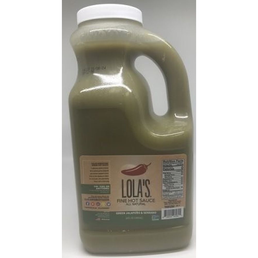 Lolas Green Jalapeno and Serrano Fine Hot Sauce -- 2 per case