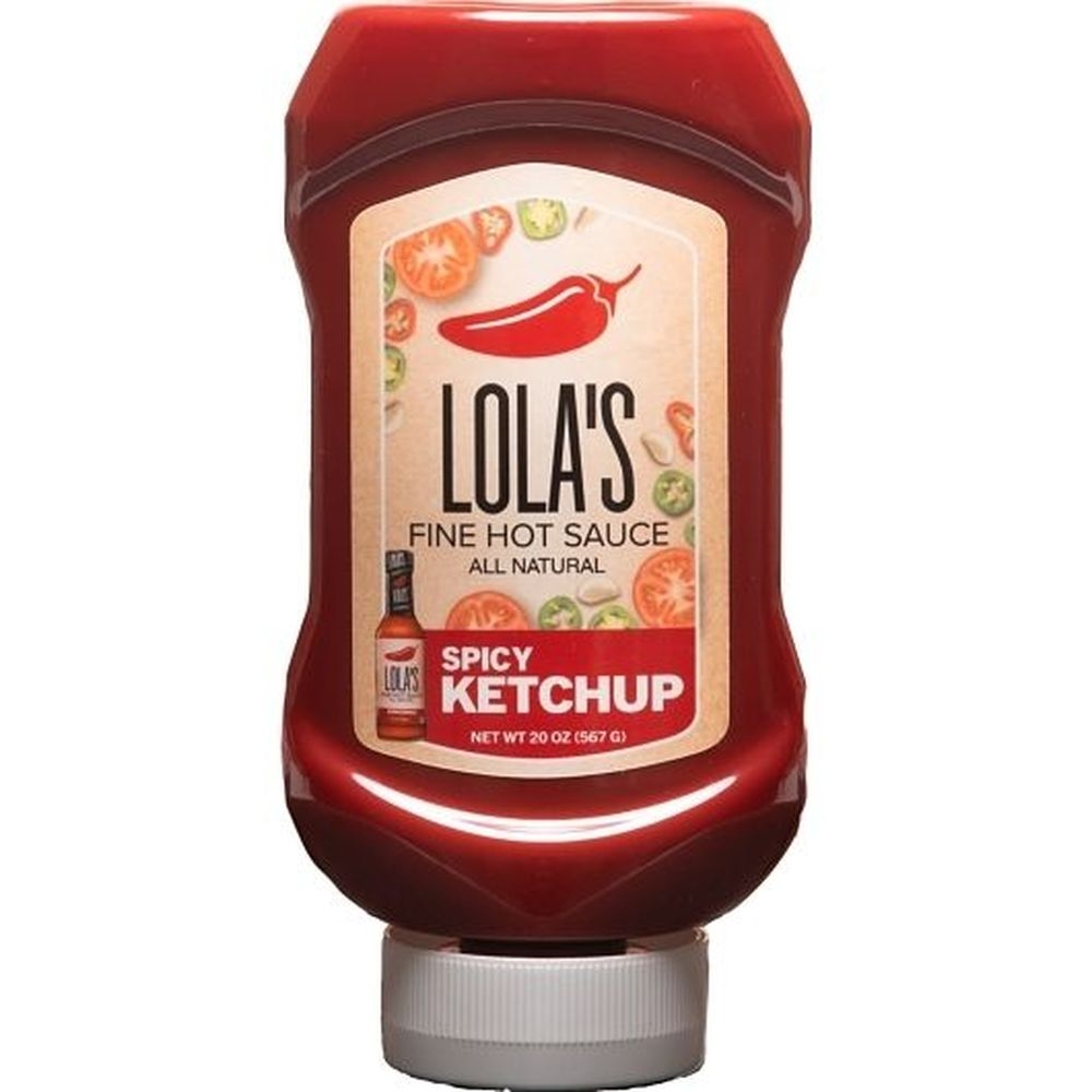 Lolas Fine Hot Sauce Spicy Ketchup, 6 count