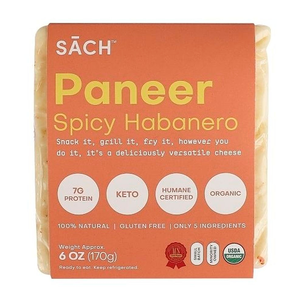 Sach Foods Organic Spicy Habanero Paneer, 6 Ounce - 12 per case