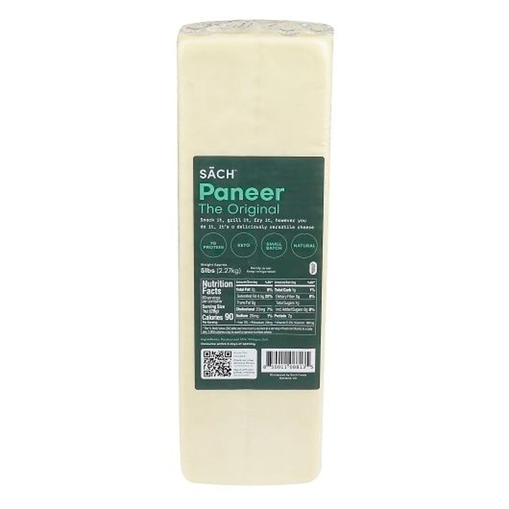 Sach Foods The Original Natural Paneer Loaf, 5 Pound - 4 per case