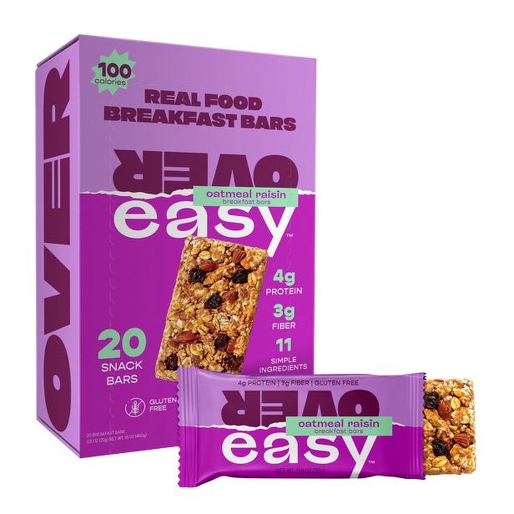 Over Easy Oatmeal Raisin Minis Breakfast Bar, 0.8 Ounce -- 240 per case