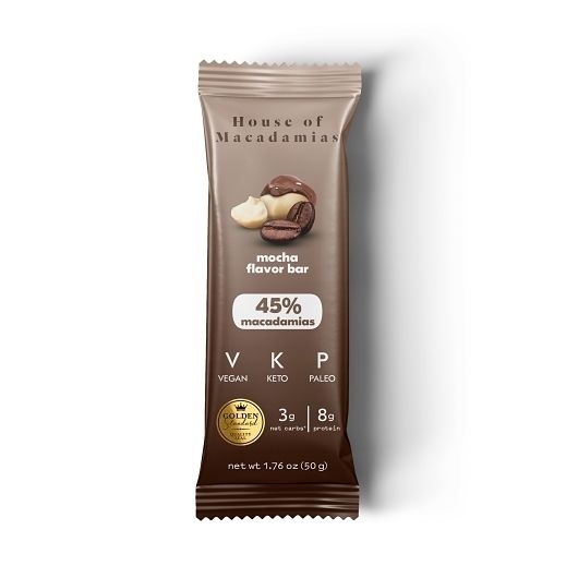 House Of Macadamias Mocha Macadamia Bar, 1.76 Ounce -- 96 per case