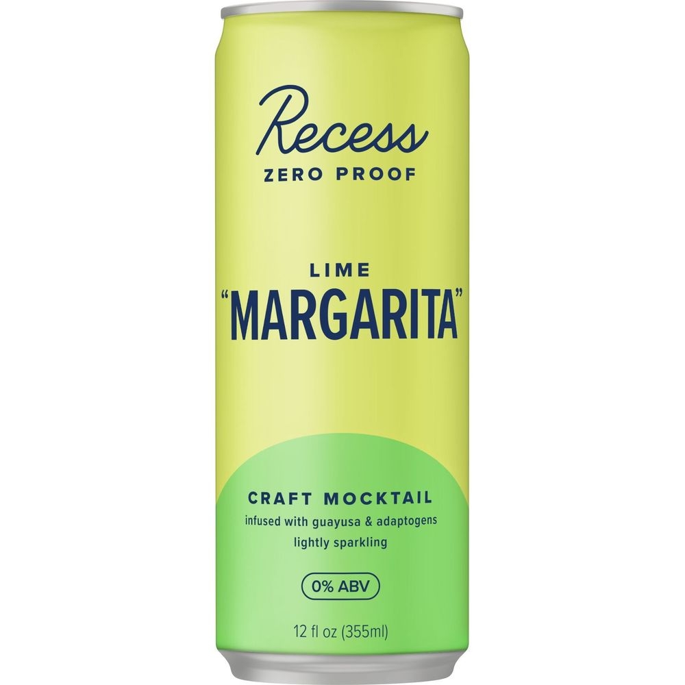Recess Lime Margarita Craft Mocktail, 12 Fluid Ounce -- 12 per case