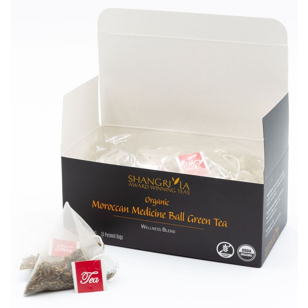 Shangri La Organic Wellness Moroccan Medicine Ball Tea, 15 count -- 2 per case