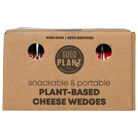 Good Planet Foods Smoked Gouda Plant Based Cheese Wedges, 4 Ounce -- 9 per case